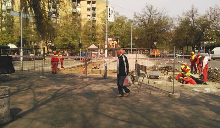 FOTO: Radovi na Bulevaru cara Lazara, izmenjen režim saobraćaja