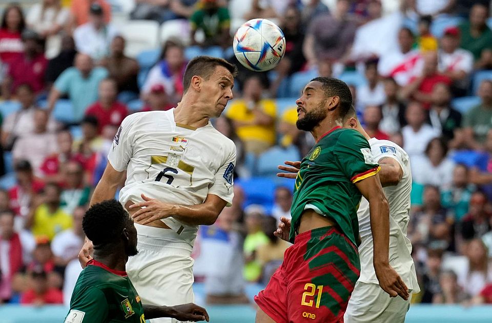Fudbaleri Srbije ispustili pobedu protiv Kameruna, prvi bod za "Orlove" na Mundijalu