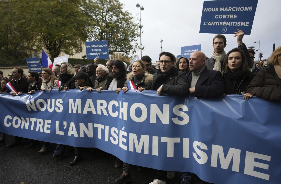 FOTO, VIDEO: Veliki marš protiv antisemitizma u Parizu, u povorci Born, Oland, Sarkozi, La Pen...