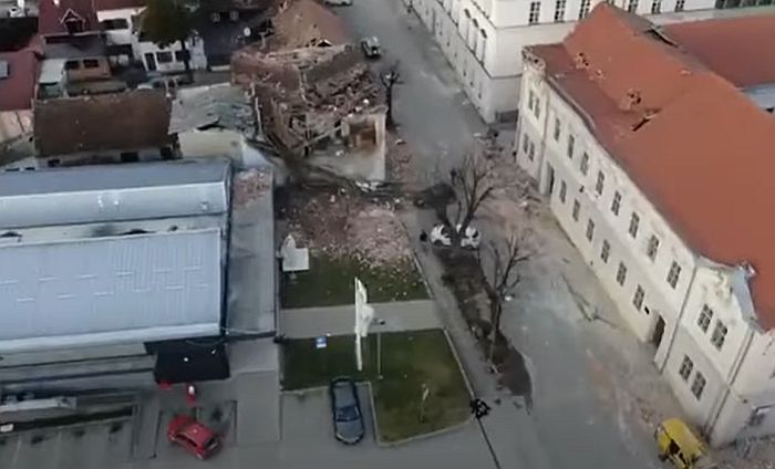 VIDEO: Pogledajte kako iz vazduha izgleda zemljotresom razorena Petrinja
