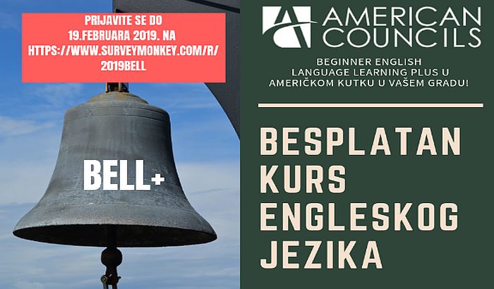 Besplatan kurs engleskog jezika od 26. februara u Američkom kutku