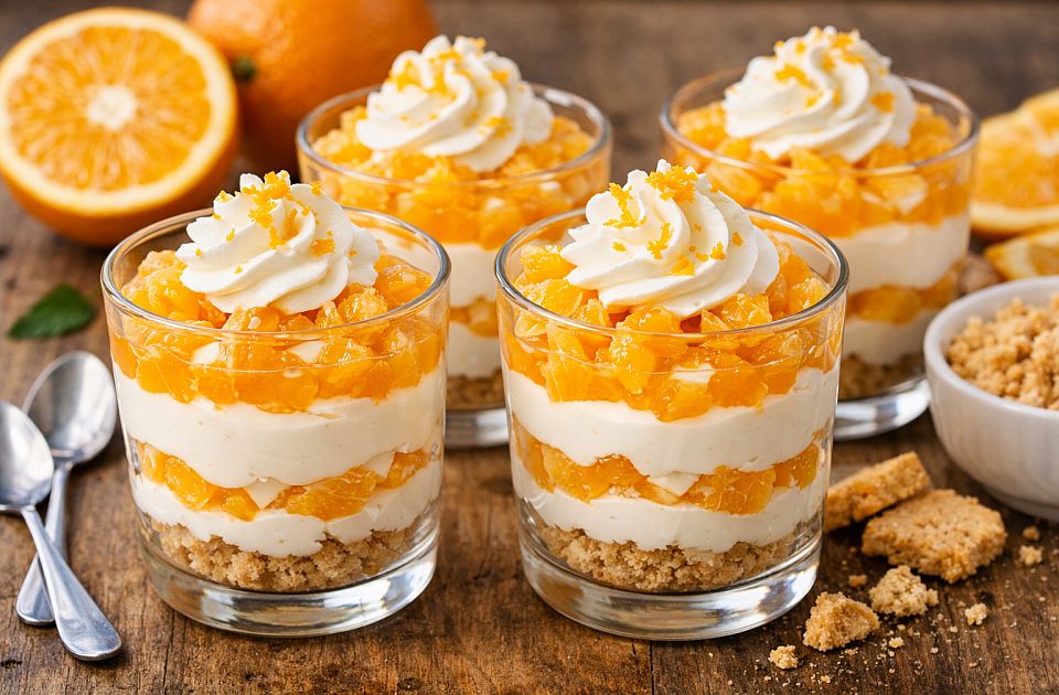 Brzo, osvežavajuće i fino: Desert u čaši od jogurta, pomorandže i vanile