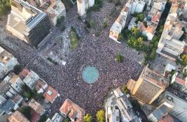 VIDEO: Snimak iz drona - protest u Beogradu