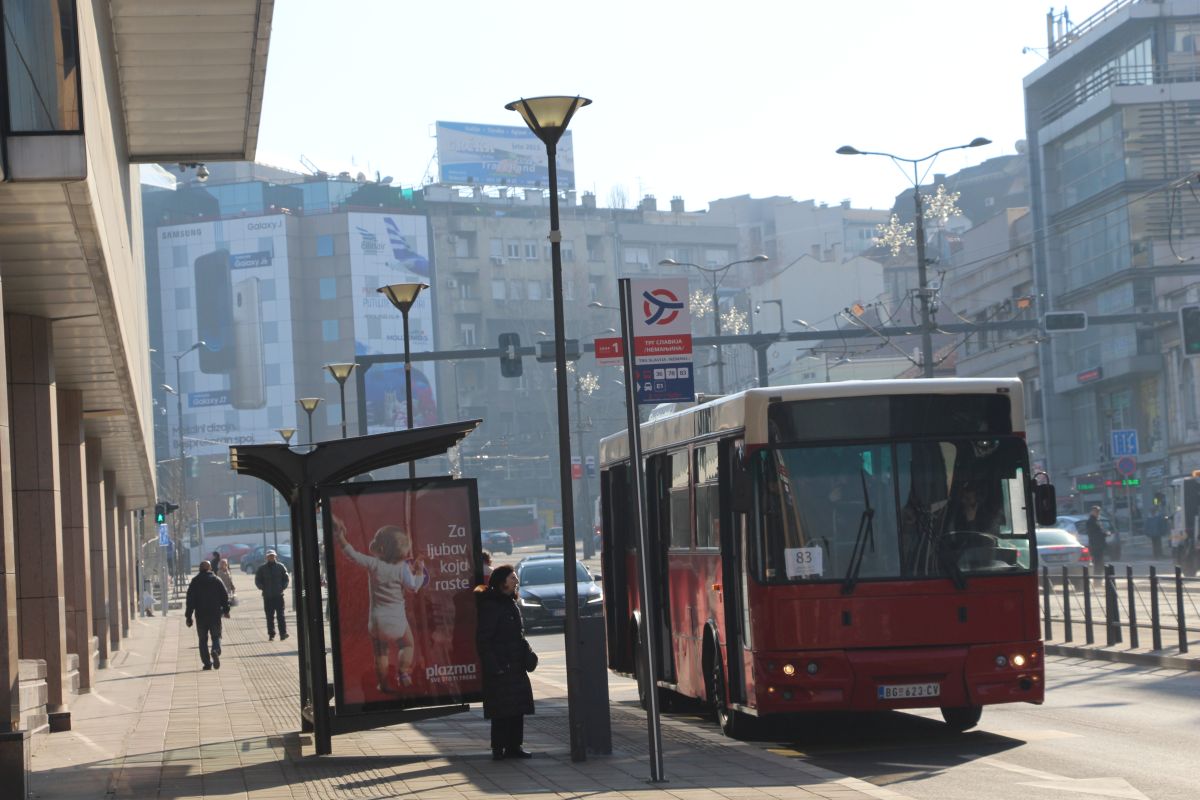 Obustavljen gradski prevoz u centru Beograda Obustavljen gradski prevoz u centru Beograda