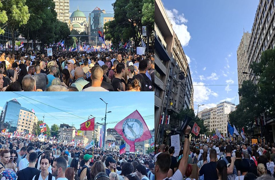 UŽIVO VIDEO Vidovdanski protest: Puna Slavija, završen program u Pionirskom parku UŽIVO VIDEO Vidovdanski protest: Puna Slavija, završen program u Pionirskom parku