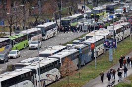 VIDEO: Stigli autobusi u Novi Sad, saobraćaj na Limanu usporen