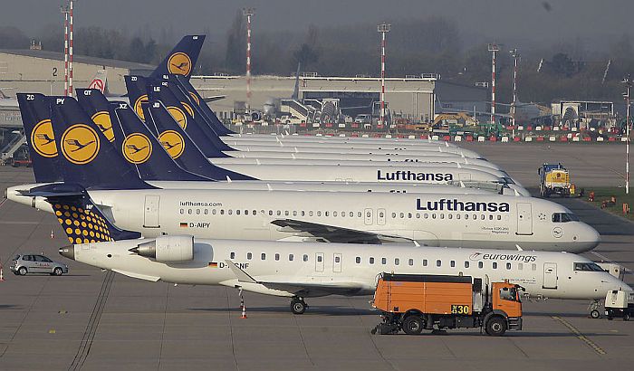 Lufthanza otkazuje 1.300 letova zbog štrajka