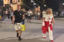 VIDEO: Čačani dezinfikovali i okadili ulice kojima su se prethodno kretale pristalice SNS