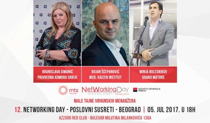 NetWorking Day: Male tajne vrhunskih menadžera 5. jula