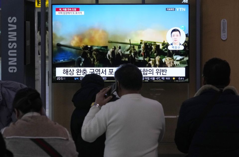 Severna Koreja ispalila bojevu municiju i artiljerijske granate, Južna Koreja joj odgovorila