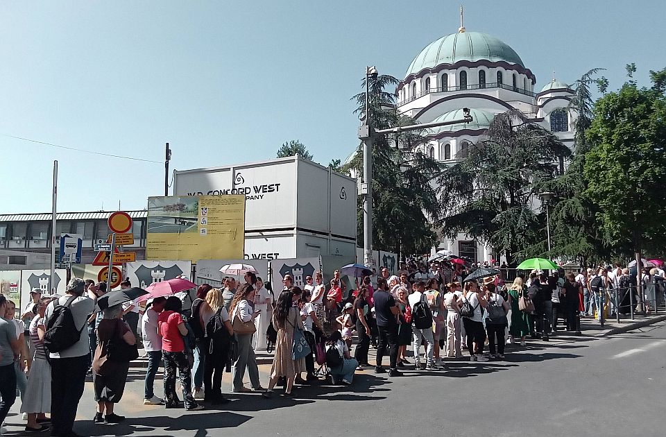 Pojas Presvete Bogorodice ispraćen iz Hrama Svetog Save na Svetu Goru 
