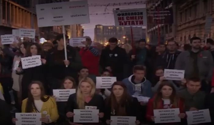 Protest "Jedan od pet miliona" u Beogradu, deo demonstranata ušao u RTS