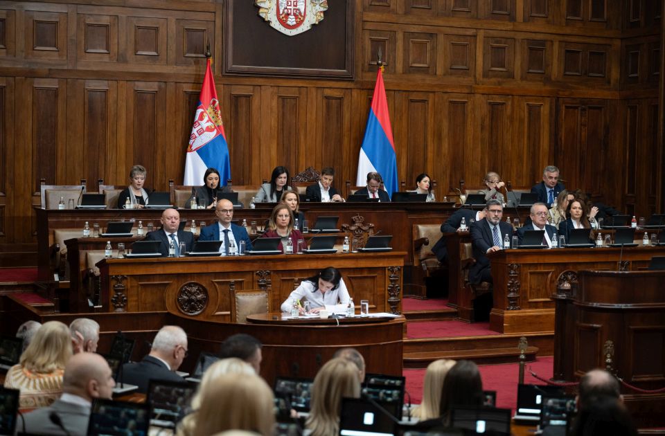 Završena današnja sednica Skupštine, nastavak u četvrtak