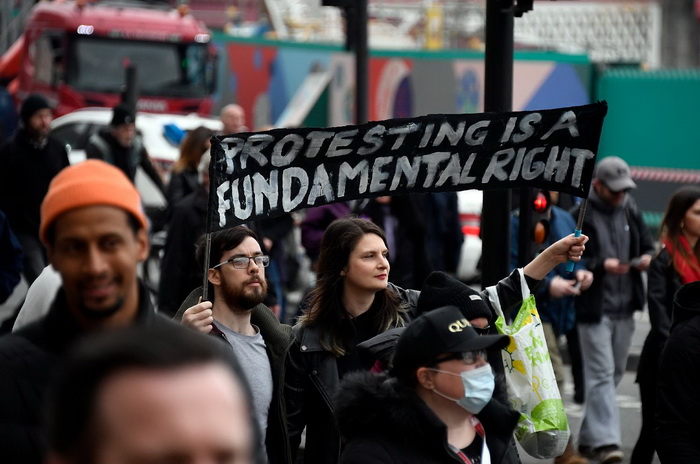Hiljade građana u Londonu protestovalo protiv restriktivnih kovid mera