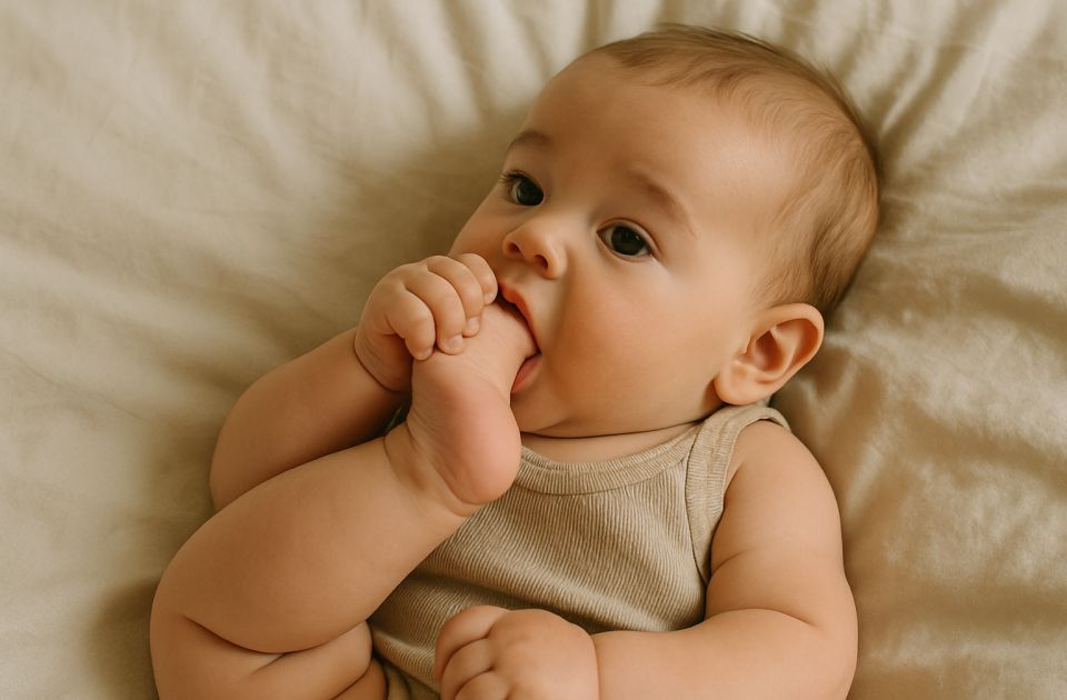 Bebe često stavljaju stopala u usta: Evo zašto Bebe često stavljaju stopala u usta: Evo zašto