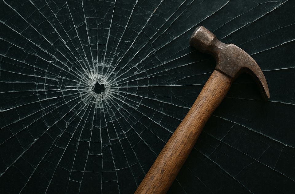 Muškarci sa kapuljačama i opremljeni čekićima razbijali imovinu učesnika protesta: Da li je to 