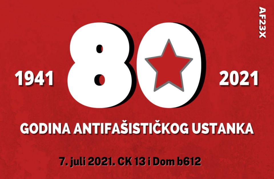 Obeležavanje 80 godina antifašističkog ustanka u Srbiji u Crnoj kući i Domu b-612