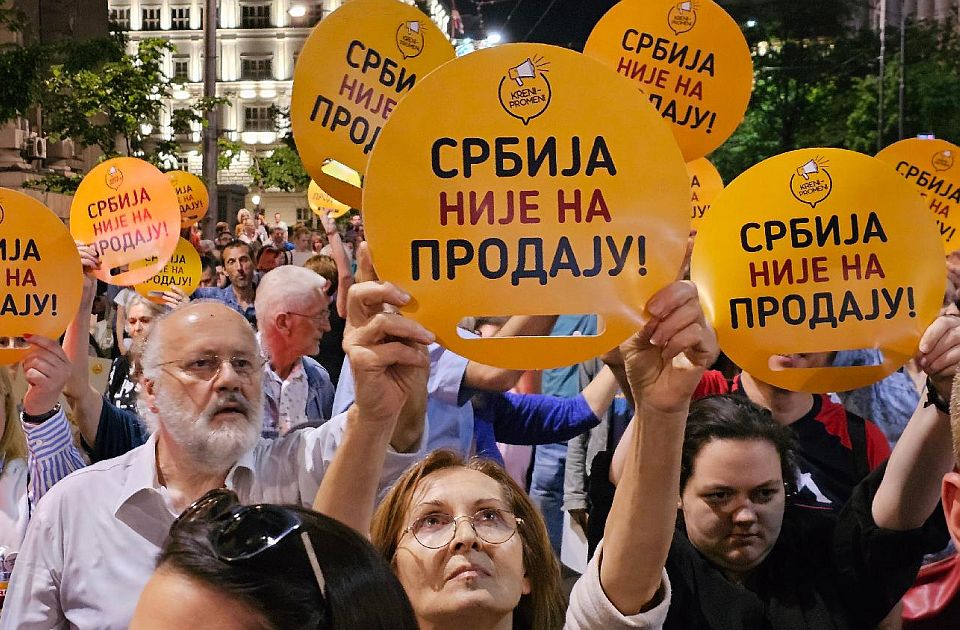 Održan protest Kreni-promeni: Rio Tinto želi da izvrši medijsku lobotomiju