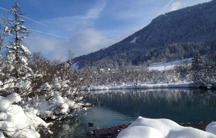 Sneg na planinama u Sloveniji i Italiji