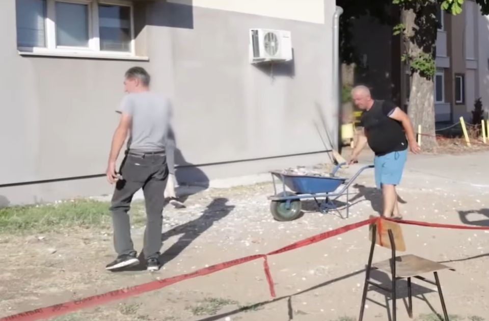 VIDEO Dragan Milić objavio snimak: Pao deo maltera nadstrešnice Klinike za onkologiju u Nišu