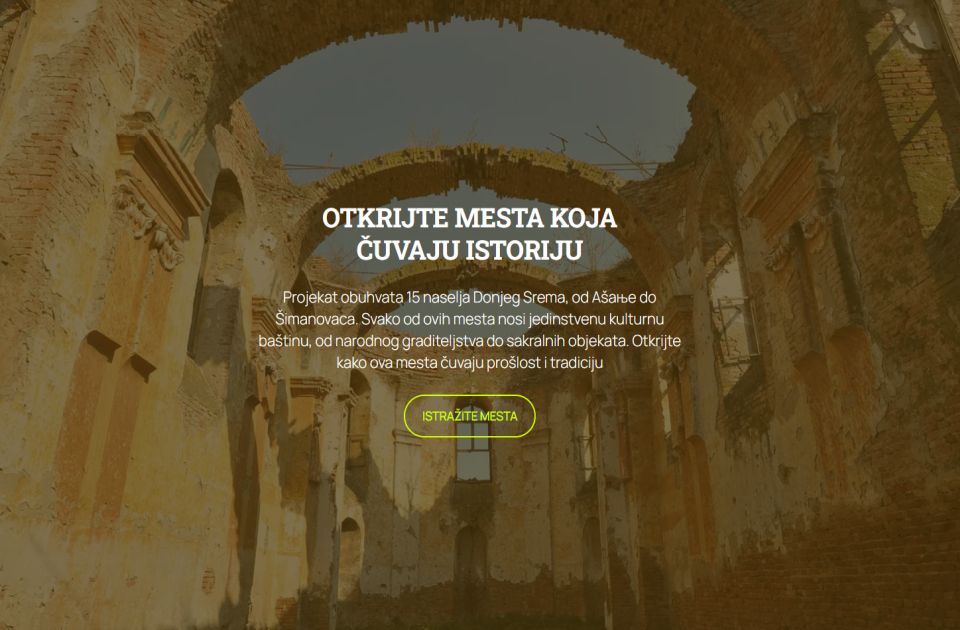 Pećinci dobili virtuelni muzej nepokretnog kulturnog nasleđa Donjeg Srema