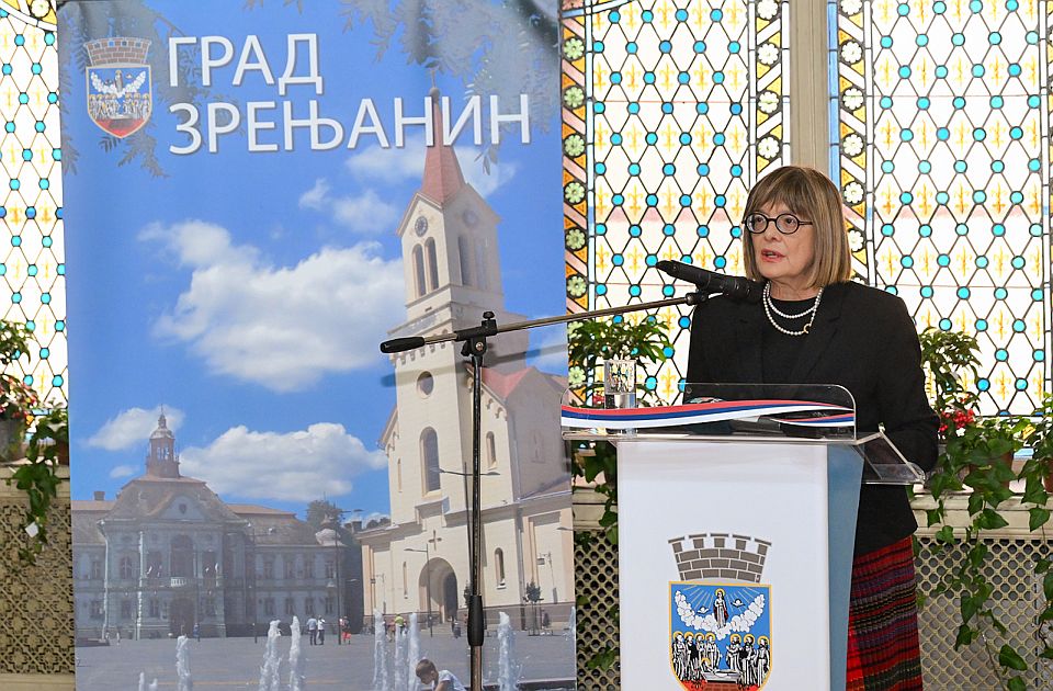 Maji Gojković nagrada Grada Zrenjanina za rešavanje pitanja vodosnabdevanja