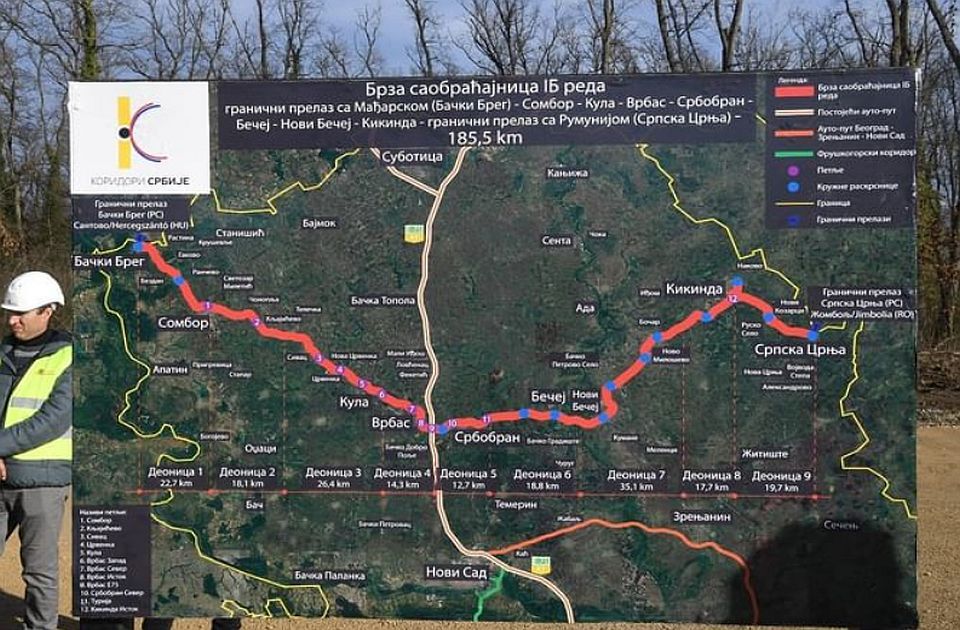 Potpisan ugovor o gradnji dela "Osmeha Vojvodine": "Prva deonica gotova za dve godine"