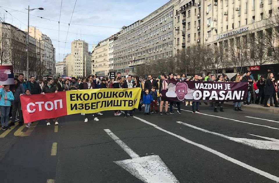 FOTO: Završen protest "Za bezopasan vazduh", sledeći za dve nedelje