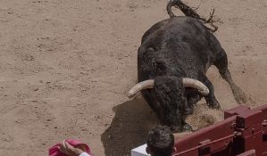 Bik usmrtio matadora koji se sapleo o svoj ogrtač