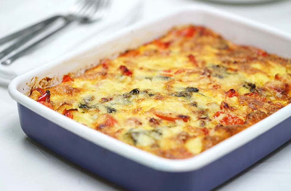 Fritata sa povrćem, sirom i pančetom - ukusan doručak ili večera iz rerne