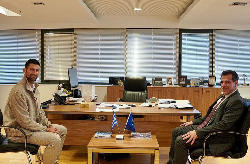 Đoković sa grčkim ministrom: 