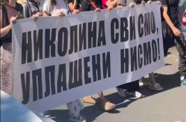 VIDEO Protest u znak podrške studentkinji Nikolini: Okupljeni stigli do sedišta JZO