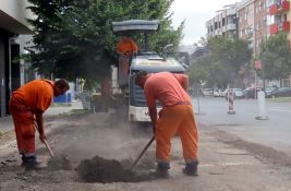 Počela sanacija parkinga u delu Temerinske ulice