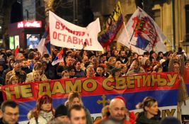 Opozicija na protestu u Beogradu: Vučiću, odbaci sporazum u potpunosti ili podnesi ostavku