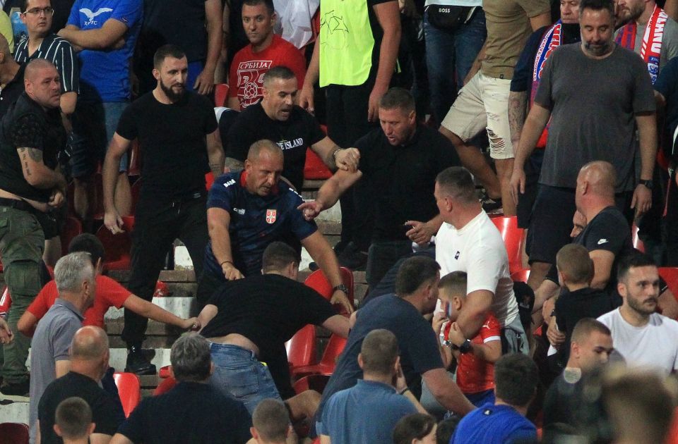 MUP ćuti: Huligani pred Žandarmerijom tukli ljude na utakmici, nadležni ni reč o tome