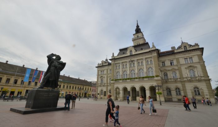 Protest podrške radnicima koji štrajkuju u nedelju na Trgu slobode