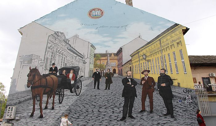 FOTO: Mural "Srpska Atina" zamenio uklonjen Remedov mural