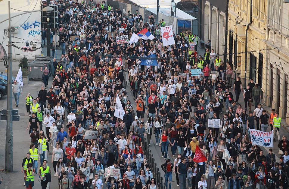 Novosadski Slobodan univerzitet pozvao u ponedeljak na protest ispred Vlade Srbije