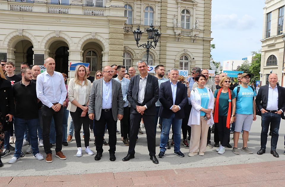 VIDEO: Koalicija "Udruženi za slobodni Novi Sad": Prvi grad u kom će SNS pasti sa vlasti