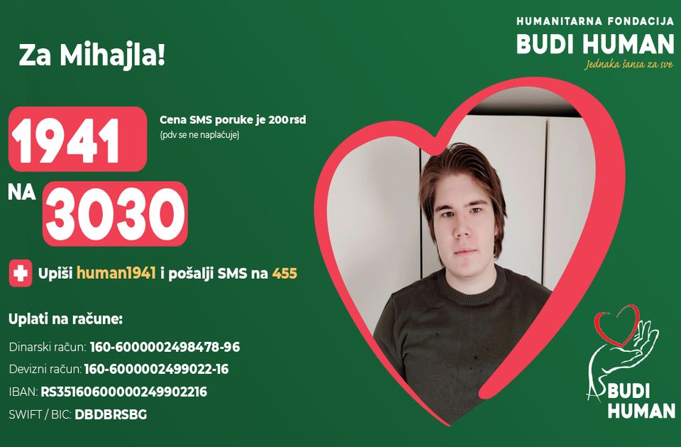 Mihajlu iz Sremske Mitrovice potrebna pomoć za operaciju tumora očne duplje u inostranstvu