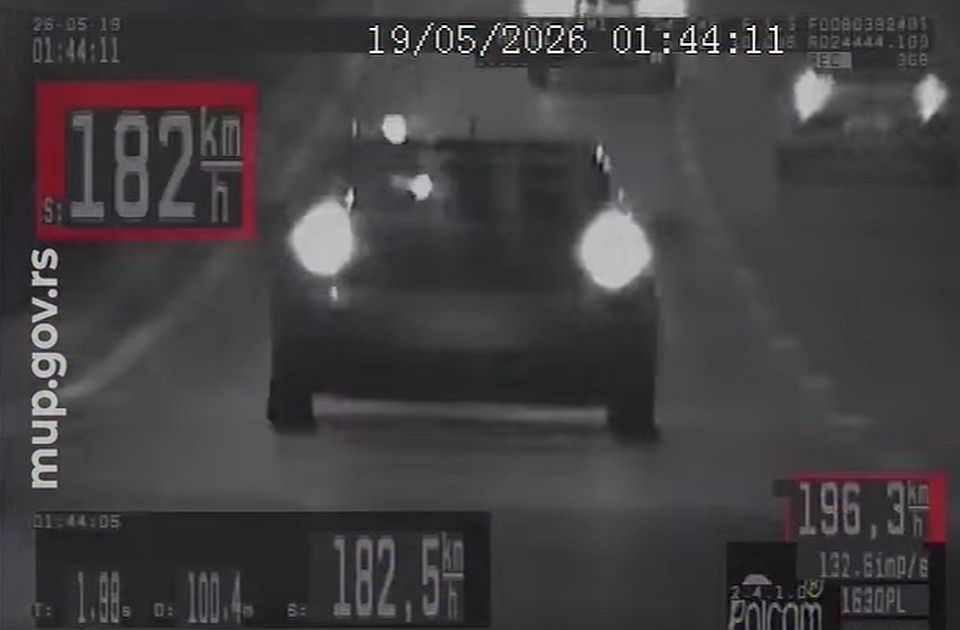 VIDEO: Totalno pijan i bez vozačke koja mu je oduzeta vozio 182 km/h na delu puta gde je ograničenje 80 km/h