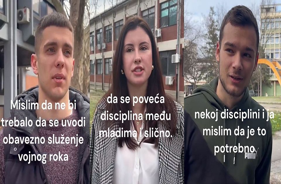 VIDEO: Šta novosadski studenti kažu o obaveznom vojnom roku - samo disciplina