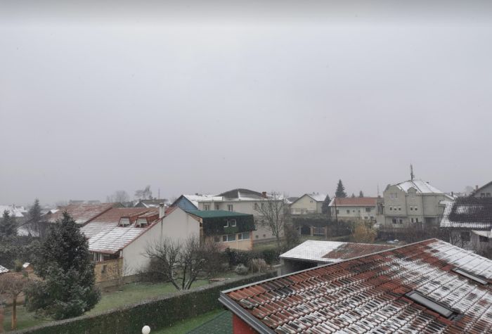VIDEO: U Novom Sadu pada sneg, za sada se ne zadržava na kolovozu