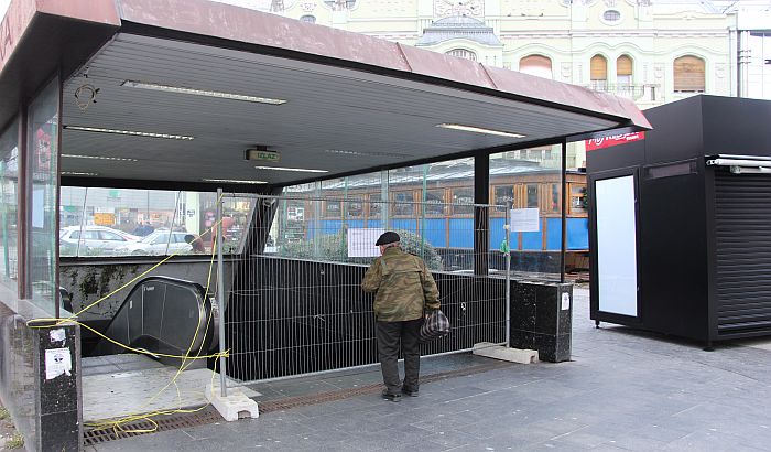 FOTO: Podzemni prolaz potpuno zatvoren do 15. decembra zbog radova