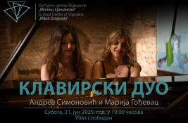 Klavirski duo Simonović i Gođevac u subotu u KCV 