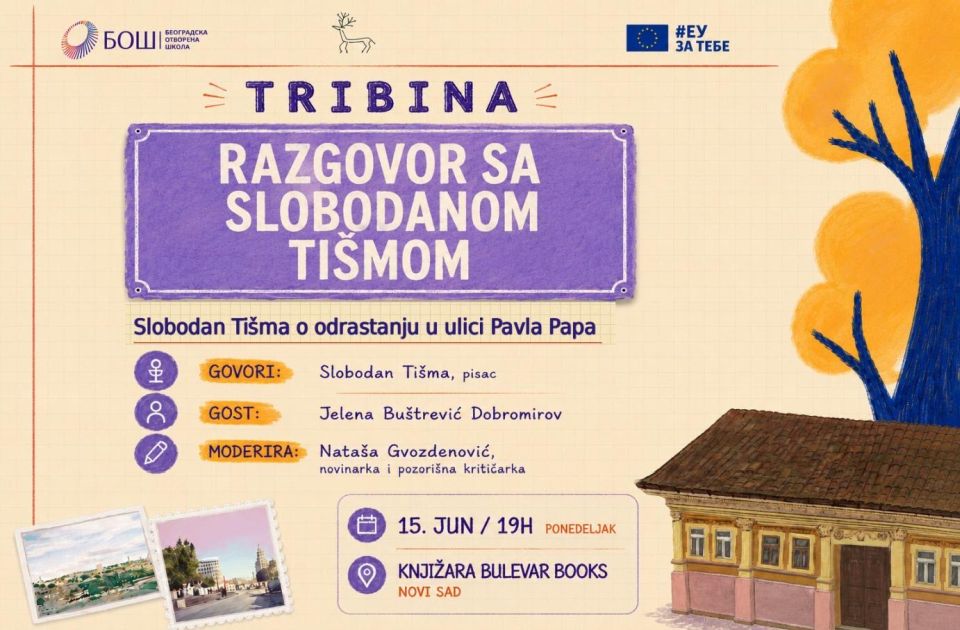 Slobodan Tišma gost tribine o Ulici Pavla Papa