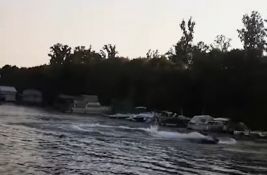 VIDEO: Skuterom divljao po Tamišu, naletao na kajak u kom su bili mladi kajakaši sa trenerom
