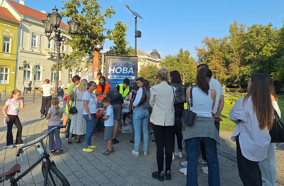 VIDEO Potpisivanje studentskog plana u Novom Sadu: Red u Dunavskom parku