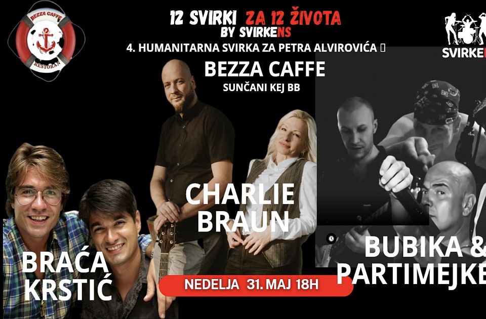 Humanitarni koncert za Petra Alvirovića iz "Apsolutno romatično" u nedelju na Sunčanom keju