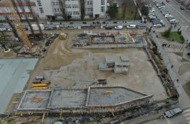 FOTO, VIDEO: Snimci iz vazduha - pogledajte dokle se stiglo sa izgradnjom garaža u centru Novog Sada